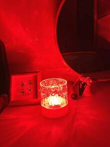 1pc Water Wave Effect Atmosphere Projection Lamp, 16 Color LED Light, Starry Sky Atmosphere Lamp, Small Book Light Starry Sky Projection, KTV Stage Atmosphere Light, Suitable For Bedroom, Living Room, Office, Party And Business Decoration - Multicolor - View 2
