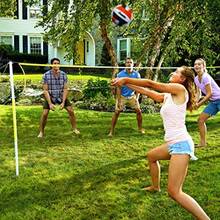 Franklin Sports - Juego de Red de Voleibol para Exteriores Playa y Patio Trasero Portátil Con Bastones - Set Completo Con Red y Pelota Incluida - Talla única - Ver 4