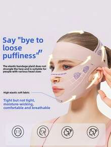 360° V-Face Lifting Band - Reusable Face Shaping Mask, Double Chin Reducer & V-Line Sculpting Band For Women Reusable V-Line Face Mask - 360° Full Package Face Lifting Band, Create V-Face & Reduce Wrinkles Instant V-Face Shaping Set - Self-Adhesive Face Lifting Belt, Smooth Chin & Firm Cheek Beauty Tool - Multicolor - View 3