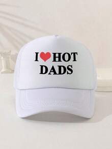 1pc Printed Decorative Funny Mesh Snapback Cap Trucker Hat, For Daily Use, Outdoor Travel, Hiking, Beach - Suitable For Men Halloween Valentine's Day Valentines - A - Xem 3