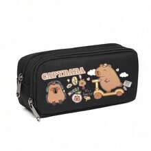 Capybara Cute 4 PCS Erasable Gel Pens, 0.5mm Blue Ink - Retractable, School Office Pens Girl,Large-Capacity Multi-Layer Pencil Case, Back To School Supplies School Essentials - Multicolor - View 5