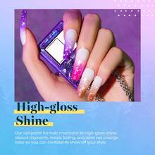 Beetles Pearl Gel Nail Polish, 6 Colors Shimmer Pearl White Pink Purple Mermaid Nail Drawing Spring Gel Polish - 6 Colors Multicolored Glitter - 查看 6