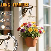 2pcs Irregular Shaped Wall Mounted Hooks, Stainless Steel Heavy Duty Multifunctional Hammock Metal Base, Suitable For Ages 14 And Above - Silver - View 4