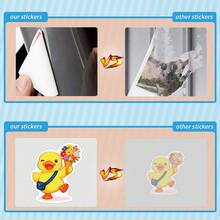 50 PIEZAS Pegatinas de pato lindas Pegatinas de alta calidad Calcomanías para álbumes de recortes, diarios, portátiles, parachoques, monopatines, botellas de agua, computadoras, teléfonos. Pueden traer mucha diversión a tu vida, el regalo perfecto para adultos - Multicolor - Ver 5