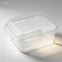 100个全新一次性耐用草莓蛋糕包装盒 - 查看 5