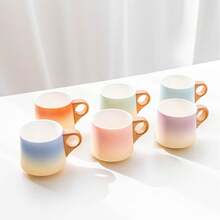 1个装咖啡杯 小容量早餐杯 陶瓷杯礼盒套装，清爽水杯 创意陶瓷纪念杯 适用于早餐和下午茶，高品质 - 咖啡杯100ml - 查看 10
