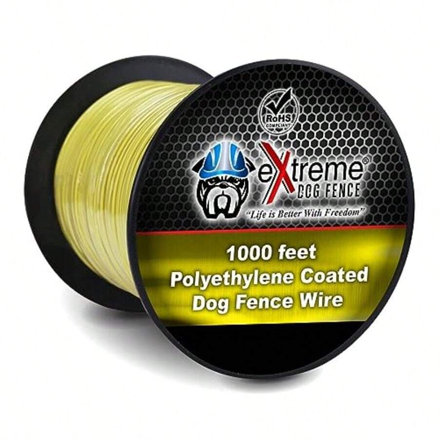 Extreme Dog Fence - Cable universal compatible con PetSafe y todas las demás cercas subterráneas para perros 1000 pies - 1000 pies - Ver 1