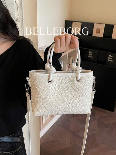 Woven Texture Elegant Handbag For Women