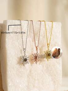 1 chiếc vòng cổ ảnh tùy chỉnh với mặt dây chuyền hình hoa hướng dương, trang sức cá nhân hóa, thanh lịch và giản dị, món quà độc đáo dành cho phái nữ, thích hợp cho sinh nhật, kỷ niệm, tiệc tùng, đám cưới, tốt nghiệp, kỳ nghỉ, đi biển. - Nhiều màu - Xem 9