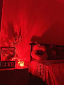 1pc Water Wave Effect Atmosphere Projection Lamp, 16 Color LED Light, Starry Sky Atmosphere Lamp, Small Book Light Starry Sky Projection, KTV Stage Atmosphere Light, Suitable For Bedroom, Living Room And Office Decoration, Valentine's Day And Holiday Gift - Multicolor - View 4