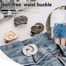 1Pc/2/3/4Pcs Jeans Waist Buckle, Universal Waist Adjuster For Skirts And Pants, Tool-Free Adjustable Buckle, Multiple Colors Available - Multicolor - View 12