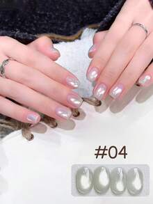 12毫升春夏美甲冰透明清爽美白超亮高密度粉蓝玻璃珠猫眼凝胶指甲油四季流行美甲沙龙套装美甲用品 - 彩色 - 查看 20