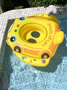 1 chiếc phao bơi trẻ em có tay cầm, phao bơi hình thuyền/ô tô dễ thương cho trẻ em, phao bơi hình thuyền/ô tô cho trẻ nhỏ, phao tròn đặt dưới cánh tay, phao bơi mùa hè. - Nhiều màu - Xem 10