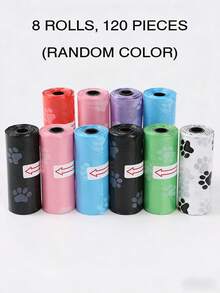 1 Roll/15pcs, 6 Rolls/90pcs, 8 Rolls/120pcs, 10 Rolls/150pcs, 20 Rolls/300pcs, 30 Rolls/450pcs Pet Waste Bags, Dog Poop Bags, Leak-Proof And Convenient Dog Outdoor Waste Cleanup Bags, Easy To Clean - Multicolor - View 17