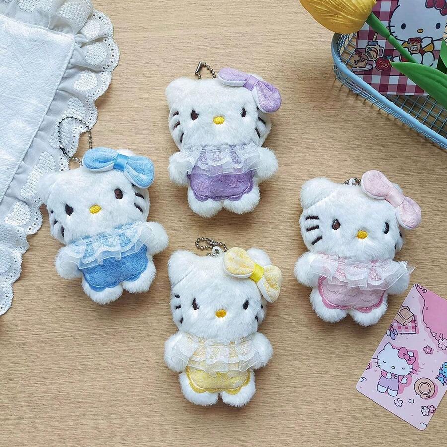 SANRIO 儿童毛绒挂件，生日礼物，钥匙扣，包包挂件，情人节礼物，纪念品 - 彩色 - 查看 1