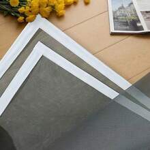 Self-Adhesive Mosquito Net For Windows, No Drilling Required, Adjustable And Cuttable Hook And Loop, Anti-Mosquito And Insect Screen, Easy Installation, Removable And Reusable, Home Protection, Grey Mesh White Edge Screen Window - Gray Mesh White Edge Screen - View 8