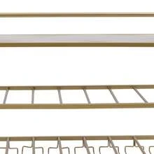 YUNRUX Wine Rack & Wine Glass Rack - Gold - View 6