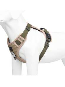 1pc / Dog Hoodie-Style Chest Harness And Tether Set - Four-Season Quick-Release Chest Harness - Brown - View 8