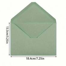 20 phong bì màu xanh lá cây nhạt có cửa sổ, hoàn hảo cho thiệp mời đám cưới, thiệp cảm ơn, thiệp chúc mừng sinh nhật và thiệp mời tiệc Giáng sinh. Phong bì đóng nắp chữ V trang nhã. - Nhiều màu - Xem 5