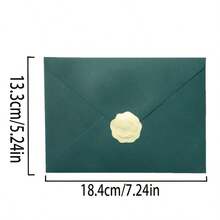 10/30/50Pcs Stylish Premium V-Flap Envelopes Suitable For Parties, Weddings, Thank You Notes, Invitations, And Business Mailings, Including 50 Envelopes And 2 Stickers, Measuring 18.39X13.31 Cm With A Weight Of 120GSM - A - View 2