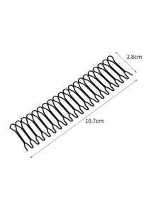 5pcs/10pcs Wavy Bangs Hair Clips, Elegant Hollow Oval Alloy Hair Styling Tools For Taming Flyaway Hair, Solid Color, Suitable For Ages 14+. Includes Headband, Detangling Brush, Mini Hair Brush, Ball Brush, Edge Brush & Comb Set. Hair Band Hair Hoop Travel Accessories,Festival,Birthday - Multicolor - View 6