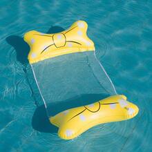 2026 New Arrival 1pc Inflatable Water Bed, Kawaii Polka Dot Bow Inflatable Water Float, Perfect For Pool & Beach, Summer Coolness & Fun Water Time, Inflatable Lounger With Net, Birthday/Easter Gift - متعدد الألوان - مشاهدة 11