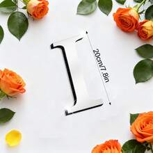 OUTANA Self-Adhesive Acrylic Alphabet Wall Stickers, Removable & Easy To Install, Can Be Freely Combined Into Names, Slogans, Store Signs, Birthday & Holiday Decorations - Silver - View 21