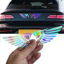 1 miếng dán hình cánh thiên thần nhiều màu sắc, decal trang trí xe hơi, phù hợp với mọi loại xe, decal cánh thiên thần óng ánh được khắc laser để trang trí thân xe theo phong cách cá nhân. - Loại A - Xem 5