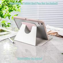 360°旋转保护套，带笔槽。可爱的手绘粉色苹果和腊肠犬图案，搭配趣味文字，设计清新。平板电脑保护套功能：360°旋转、智能休眠/唤醒、全方位保护、亲肤包边、多角度支架、透明亚克力背板、内置笔槽、精准开孔、轻巧便携。兼容iPad型号：Mini 6/7 | 2017-2021/10/11 | Air 1/2/3/4/5/6/7 | Pro 10.5/11/12.9/13英寸所有版本。 - 彩色 - 查看 7