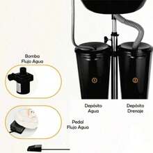 Recargable Electico Auxiliar Portatil Para Lavado De Cabello Con Bomba - C - Ver 3