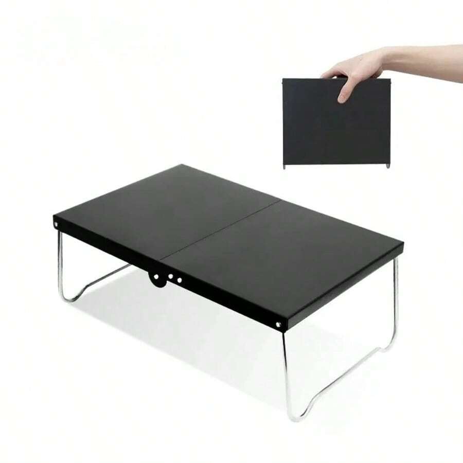 Mesa plegable de aleación de aluminio ligera, escritorio de picnic compacto para exteriores, mesa de café plegable, suministros de camping, pesca y senderismo - Multicolor - Ver 1