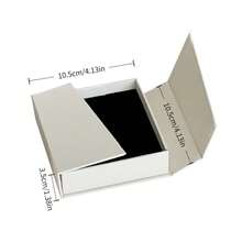 1/3 buc Cutie cadou elegantă pentru bijuterii cu închidere cu capsă - Organizator interior dreptunghiular negru pentru cercei, coliere, inele, brățări și seturi de nail art - Perfect pentru Ziua Îndrăgostiților, carnaval, depozitare de călătorie și ambalare de cadouri, cutie de bijuterii, organizator de bijuterii - multicolor - Vizualizare 9