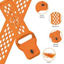 1PC 22mm Fashion Silicone Watch Band Compatible With Samsung Galaxy Watch 6 5 4 And Compatible With Huawei Watch GT4 GT3 GT2 Pro - 22mm - View 2