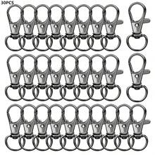 10/20/30/50 piezas Ganchos giratorios con cierre, Colgadores de llavero, Clips en D para cordones, Accesorios para hacer llaveros y cordones, Accesorios para hacer carteras, Manualidades DIY - Llavero pequeño - Ver 29