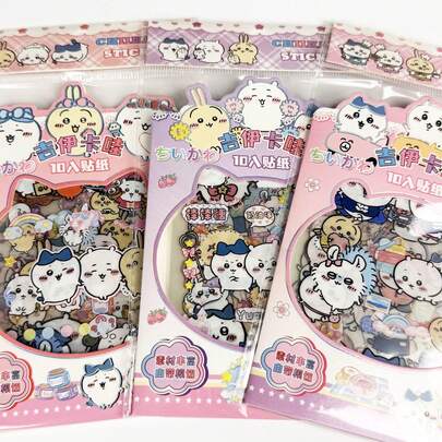 chiikawa 1pc Cute Cartoon Character Waterproof Decorative Sticker, Random Style, Gift For New Year, Valentine's Day, Easter