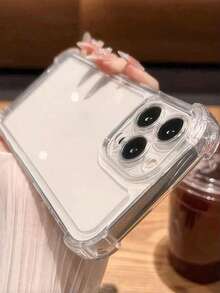 透明硬质亚克力手机壳，兼容 17 Pro Max/17 Pro/17 Air/17/16 Pro Max/16/16 Pro/16 Plus/15/15 Pro Max/15 Pro/15 Plus/11/12/13/14 Pro Max/XS/XR/11 Pro/11 Pro Max/12 Pro/12 Pro Max/13 Pro/13 Pro Max/7 Plus/14 Pro/14 Pro Max/14 Plus/7 Plus/8 Plus/8/SE2，简约防黄变 - 無色 - 查看 4