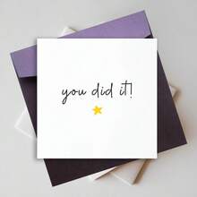 1pc You Did It Card, Well Done Card For Him, Proud Of You, Congratulations, Exams, New Job Promotion, Driving Test, You Smashed It, Graduation - View 5