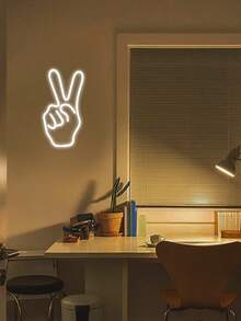 1件裝 電競電子競技 LED 霓虹燈裝飾牌，USB 供電，適合遊戲室、遊戲房、男士休息室、臥室、房間、生日派對、客廳裝飾，理想的生日與節日禮物 - 多色光 - 查看 5