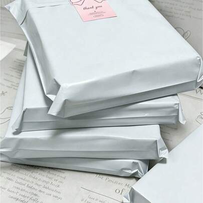 100pcs Thick Courier Bags, Logistics Packaging Bags, Sturdy Courier Bags, Logistics Packaging Bags, Clothing Courier Packaging Bags, Resealable Packaging Bags, Startup Bags, Tote Bags, Graduation Gift Bags, Party Favor Packaging Bags, Available In Multiple Sizes