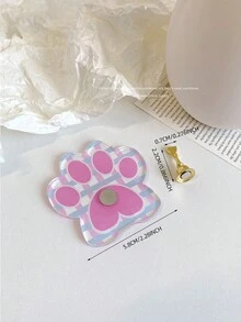 美甲装饰品，黑白豹纹、猫爪、心形、椭圆形底座美甲树脂贴片套装，配金色小金属合金甲片，韩式美甲配件，美甲装饰展示工具及道具 - 彩色 - 查看 13
