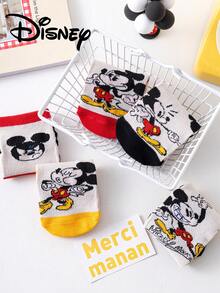 Disney 10/5 Đôi tất lưới trẻ em, tất lưới mùa hè dễ thương cho trẻ em, tất công chúa cho bé gái, tất hoạt hình Hàn Quốc cho bé trai, tất thoáng khí cho bé học sinh mùa hè, tất - Nhiều màu - Xem 5