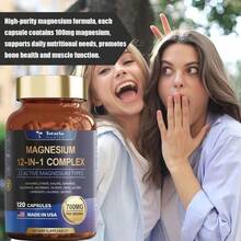 3Pack  Magnesium 12 In 1 Complex 700mg - Glycinate Citrate Malate Taurate - đóng gói - Xem 10