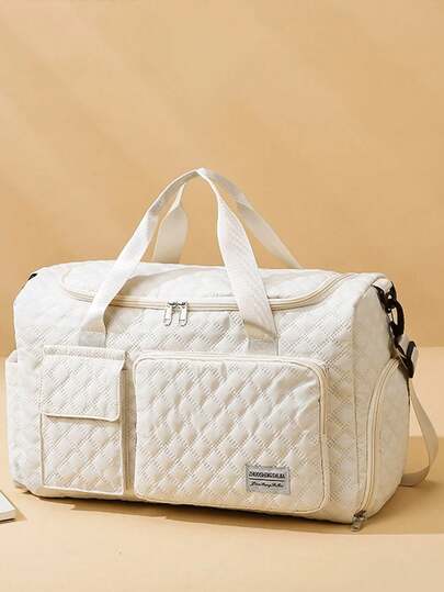 Foldable Travel Bag, Large Capacity Unisex Sports Gym Bag, Short Trip Luggage Storage Duffel Bag, Shoulder Bag