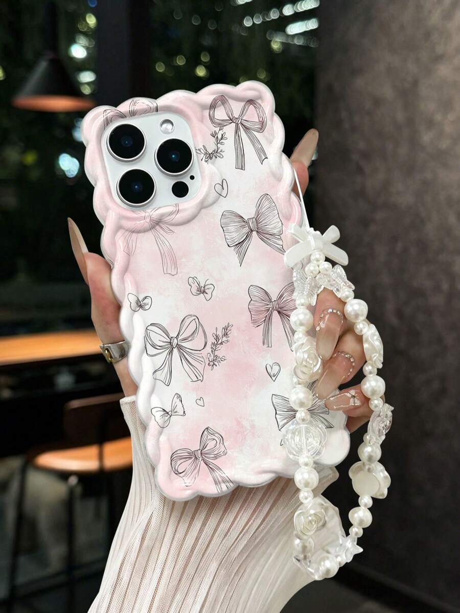 Ốp lưng điện thoại dày dặn, tối giản, chống rơi, in hình nơ thắt, viền lượn sóng, có thể tháo rời, tương thích với iPhone 17/17 Pro/17 Pro Max, 16 XR/7/8, 15 Pro Max, 12 Pro Max, 13 Pro Max, 14 Pro Max, 13, 14, 11, 12P, 14, P11 Soft Shell, P12 Anti-Drop, XS, XR, 7/8P, 7/8GES2. - Nhiều màu - Xem 1