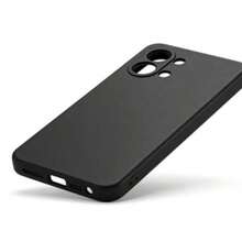 Capa de Silicone TPU 3 em 1 para Te Cno Spark GO 3: Capa macia de TPU e silicone, à prova de choque, moderna, fosca e resistente ao amarelamento + Protetor de tela de vidro temperado com dureza 9H para Te Cno Spark GO 3, resistente a arranhões e rachaduras, sem bolhas, ideal para jogos + Película para Lente. Kit de fácil instalação. Presente perfeito para a primavera. - Preto - Ver 6