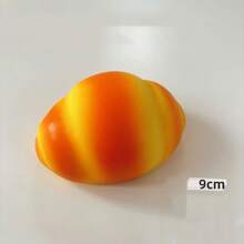 Soft & Slow Rising Simulated Bread & Cheese Squishy Stress Relief Toy - Multicolor - View 6