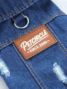 PETCIRCLE 1件宠物衣服,狗狗服装,小型犬两腿外套,新款外套 - 藍色 - 查看 8