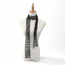 1 Piece Of Multi-Color Black And Gold European And American Fashion Hot Selling Hollow Sequin Versatile Scarf, Popular Street Dance  Accessory, Scarf And Waist Chain - 4 金 - 查看 7