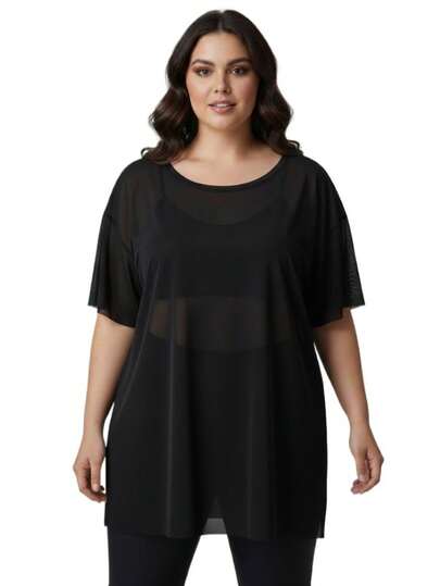 Blusa Plus Size Tule Feminino para Academia, Esportes e Fitness - Elegante e Confortável