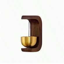 1 pieza Campana decorativa artística de metal - Alerta de sonido fuerte e impermeable, aleación de cobre duradera, elegante decoración del hogar, adecuada para entrada, oficina, regalo festivo, campana decorativa para el hogar, campana de oficina, campana decorativa, diseño exquisito - Multicolor - Ver 8
